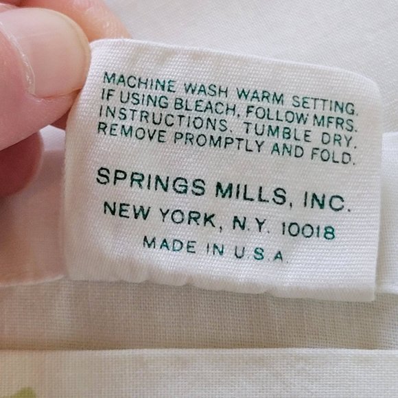 Morgan Jones Vintage Double Full Flat Sheet Pillowcase No Iron Muslin floral - Picture 5 of 12